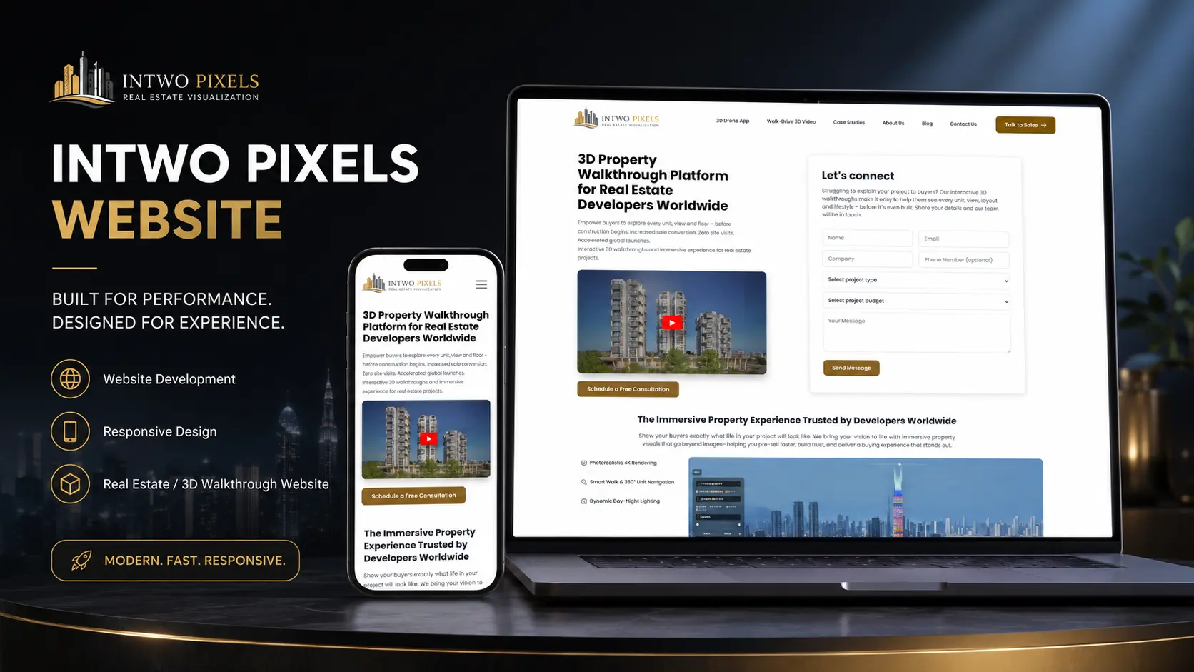 IntwoPixel - Website Development visualization screenshot 1